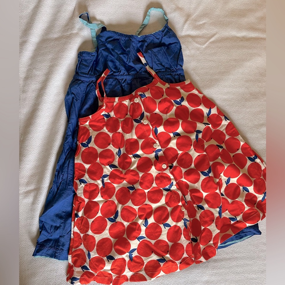 Lot of 2 woven cotton sundresses size 4/5